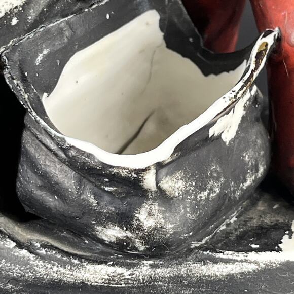 Antique Dapper Frog Top Hat Umbrella Bag Grafenthal Bisque Vase Match Holder - Picture 4 of 16